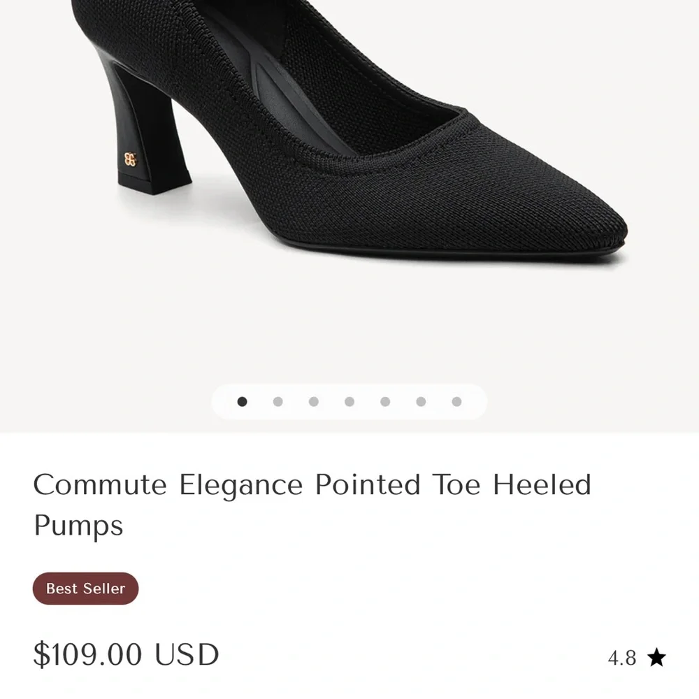 Black Heels with Sleek Design - Picture 2 of 5